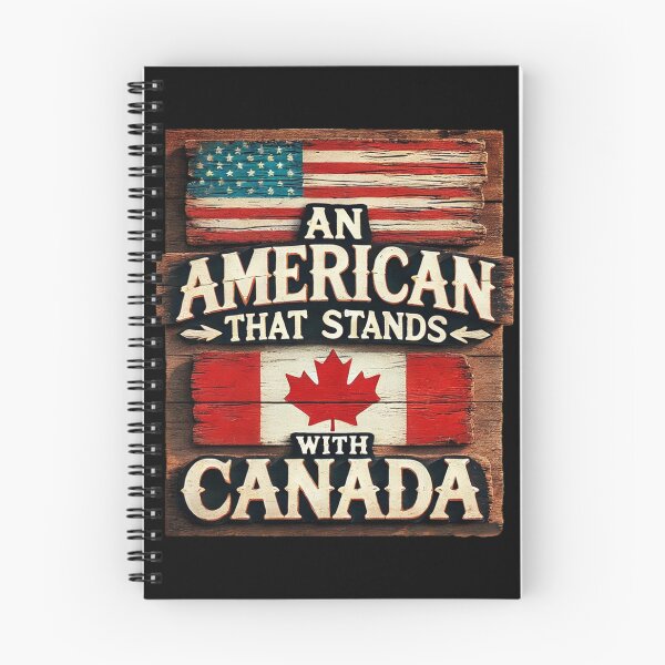 Item preview, "An American That Stands with Canada – Rustic Unity" designed and sold by MySheetMusicArt.