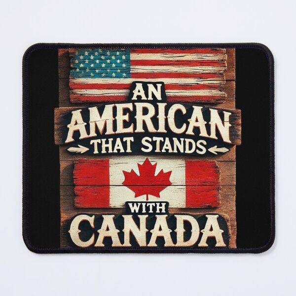 Item preview, "An American That Stands with Canada – Rustic Unity" designed and sold by MySheetMusicArt.