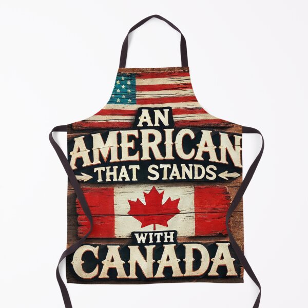 Item preview, "An American That Stands with Canada – Rustic Unity" designed and sold by MySheetMusicArt.