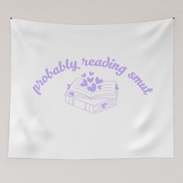 Item preview, Probably Reading Smut Hearts & Books Purple designed and sold by Mollysb428.