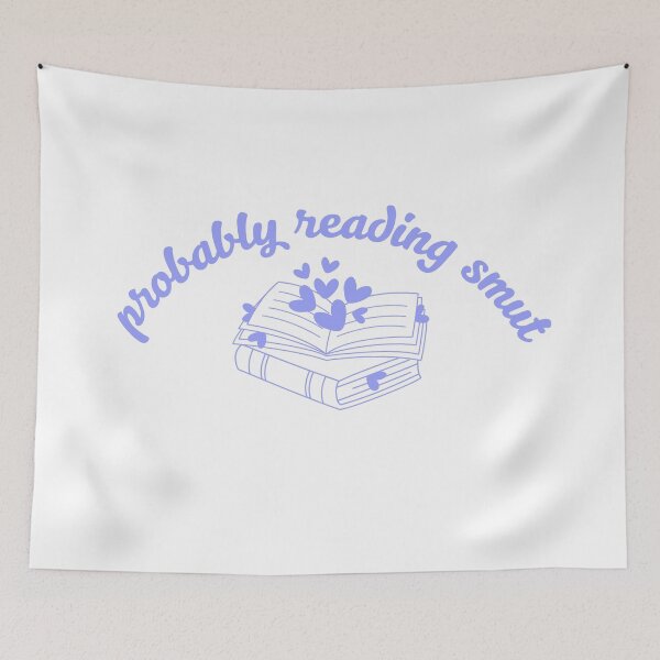 Item preview, Probably Reading Smut Hearts & Books Blue designed and sold by Mollysb428.