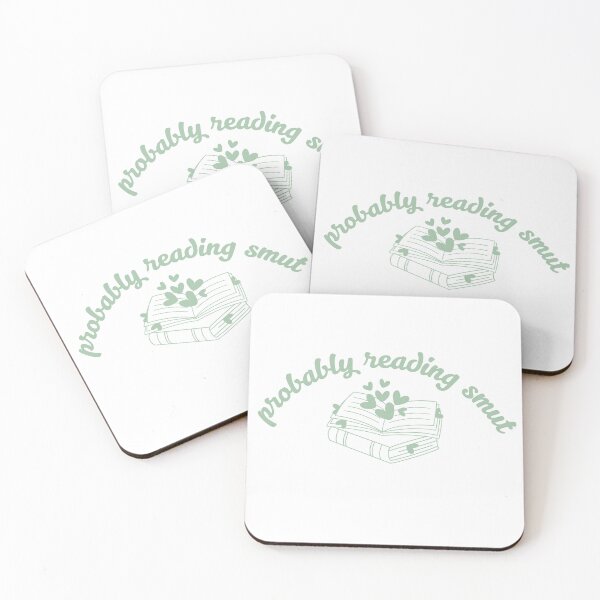 Item preview, Probably Reading Smut Hearts & Books Green designed and sold by Mollysb428.