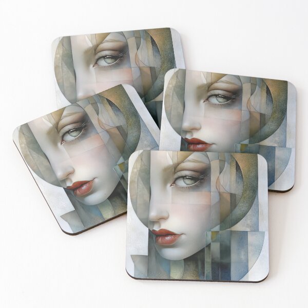 Item preview, Glimmering Facets: A Portrait in Geometric Light designed and sold by bloorose.