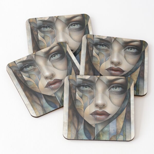 Item preview, Fragmented Gaze: A Portrait in Abstract Reflections designed and sold by bloorose.