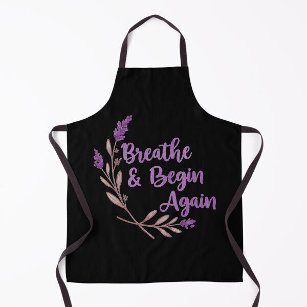 Item preview, Breathe and Begin Again Motivational Quote designed and sold by ThreeftlyPicks.
