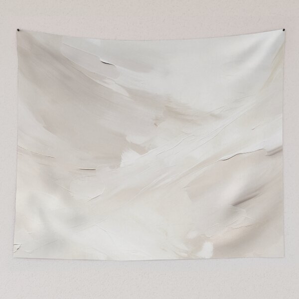 Item preview, Neutral Abstract Art Print 3, Modern Art, Beige and White Brushstrokes Art by Synplus designed and sold by synplus.