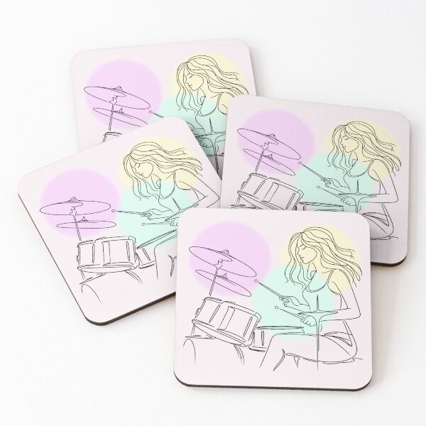 Item preview, Girl on the Drums designed and sold by Nitta Studio.