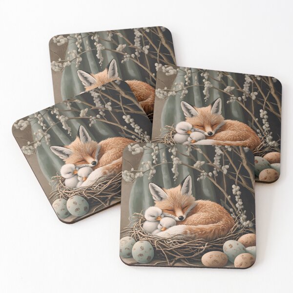 Item preview, Nested Fox With Ducklings designed and sold by Vixen-Villainy.