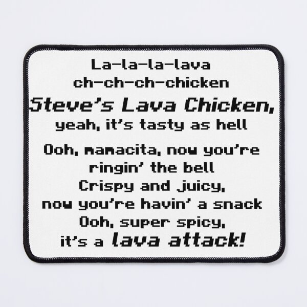Item preview, Lava Chicken Lyrics – Spicy Pixel Style designed and sold by felixpauli.