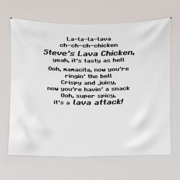 Item preview, Lava Chicken Lyrics – Spicy Pixel Style designed and sold by felixpauli.