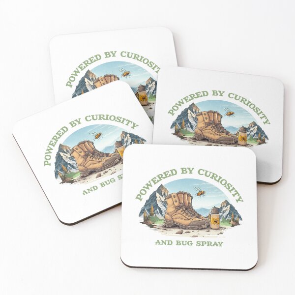 Item preview, Fueled by Curiosity and Bug Spray Hiking Boots designed and sold by KZbubble.
