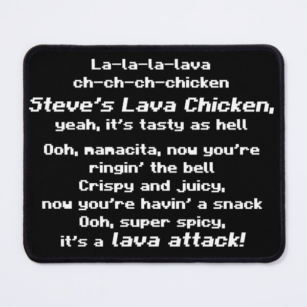 Item preview, Lava Chicken Lyrics – Spicy Pixel Style designed and sold by felixpauli.