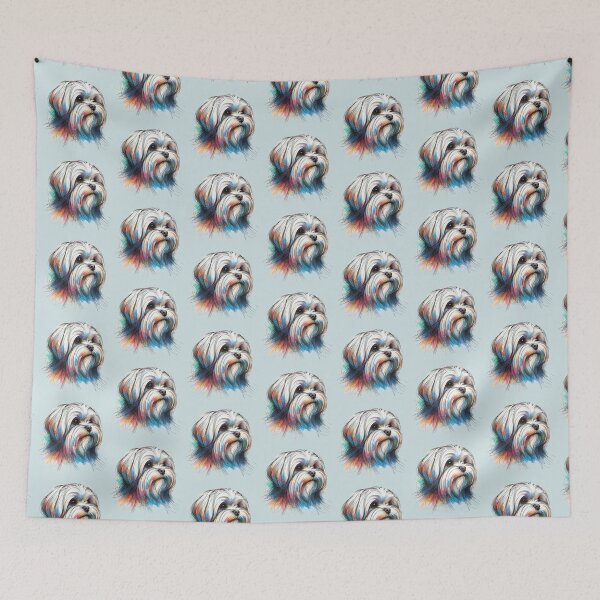 Item preview, Colorful dog. Dog breed. Lowchen. Shih tzu. designed and sold by MagelliShop.