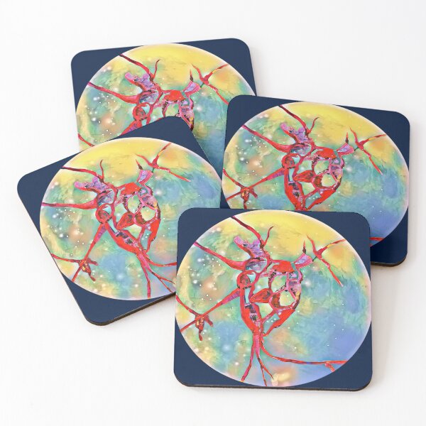 Item preview, Heart lines in front of cosmic sphere designed and sold by Vision Illustrated.