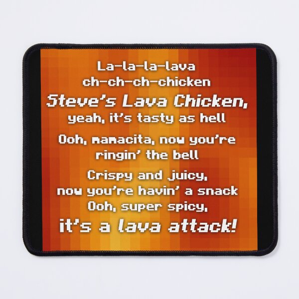 Item preview, Lava Chicken Lyrics – Spicy Pixel Style designed and sold by felixpauli.