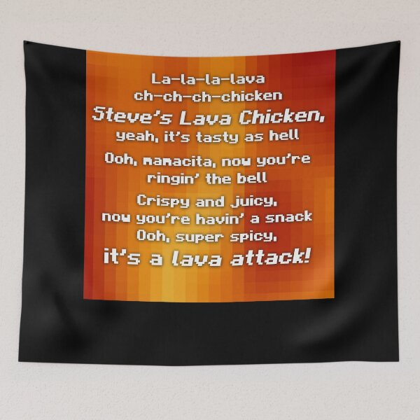 Item preview, Lava Chicken Lyrics – Spicy Pixel Style designed and sold by felixpauli.