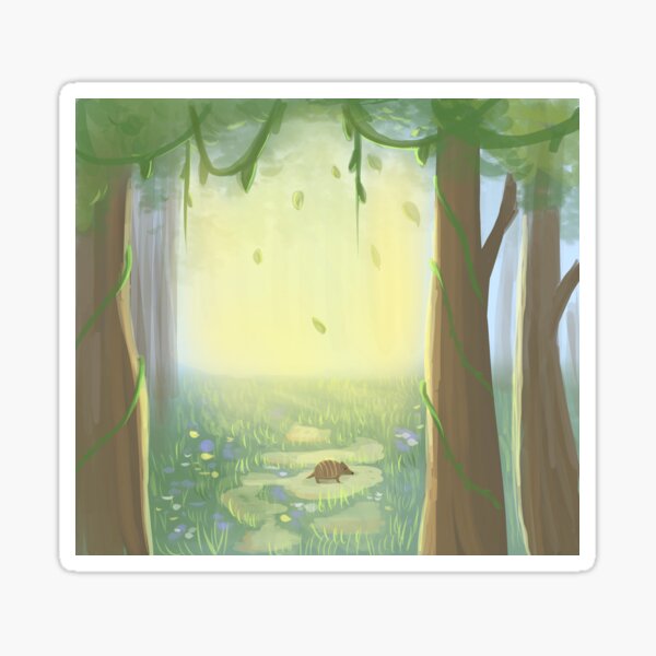Vista previa del artículo con la obra «Armadillo en el bosque», diseñado y vendido por akrohn14.
