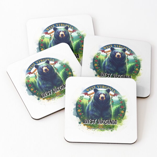 Item preview, West Virginia — Black Bear | State Animal Watercolor Art designed and sold by MTeesGA.