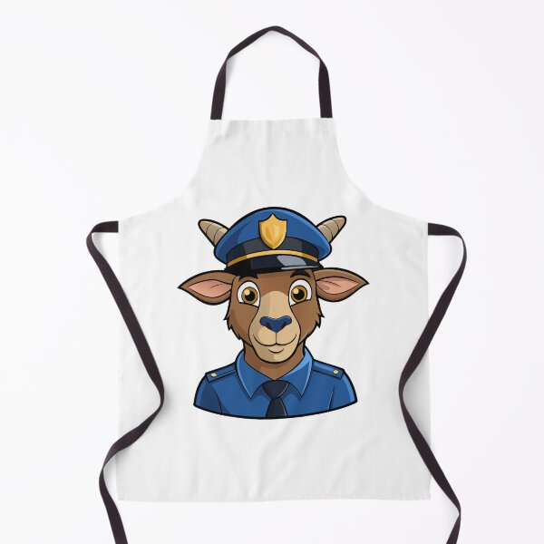 Item preview, Head of a goat in a police uniform. designed and sold by GregorySmithRed.