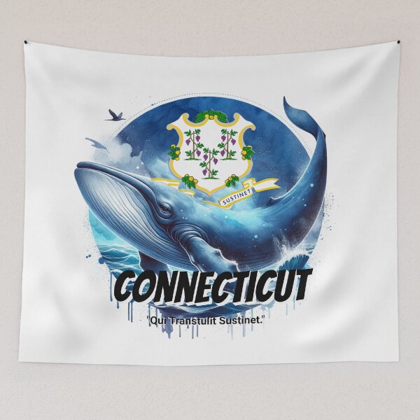 Item preview, Connecticut — Sperm Whale | State Animal Watercolor Art designed and sold by MTeesGA.