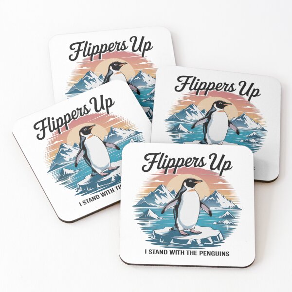Item preview, Flippers Up I Stand with the Penguins designed and sold by jkrphoto.