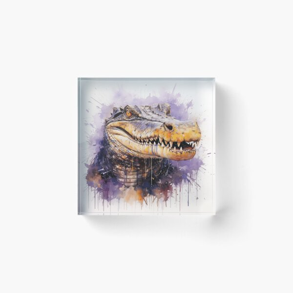 Artikelvorschau, Alligator-Gemälde entworfen und verkauft von GeauxTigs225.