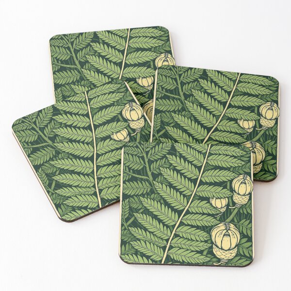 Item preview, Fern Fronds and Fiddleheads – Vintage Block Print designed and sold by Planthem.