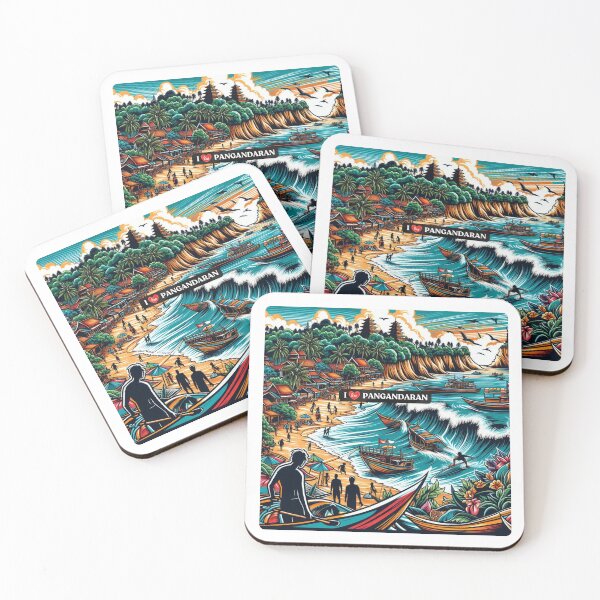 Item preview, Pangandaran Beach Indonesia Design – Perfect for Beach Lovers, Travel Enthusiasts & Vacation Accessories designed and sold by knalpot-design.
