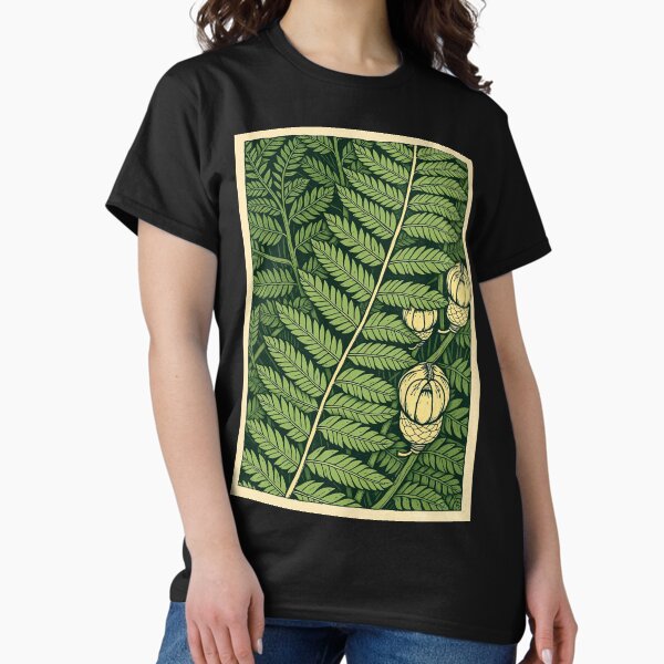Item preview, Fern Fronds and Fiddleheads – Vintage Block Print designed and sold by Planthem.