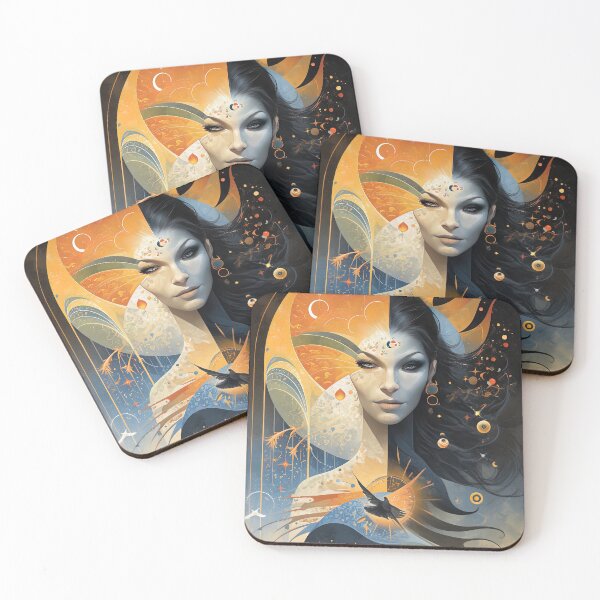 Item preview, Celestial Duality: The Whispers of Sun and Moon designed and sold by bloorose.