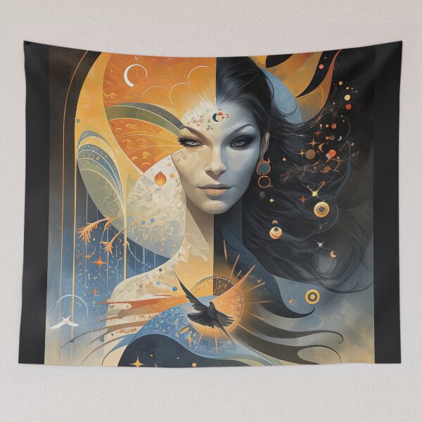Item preview, Celestial Duality: The Whispers of Sun and Moon designed and sold by bloorose.