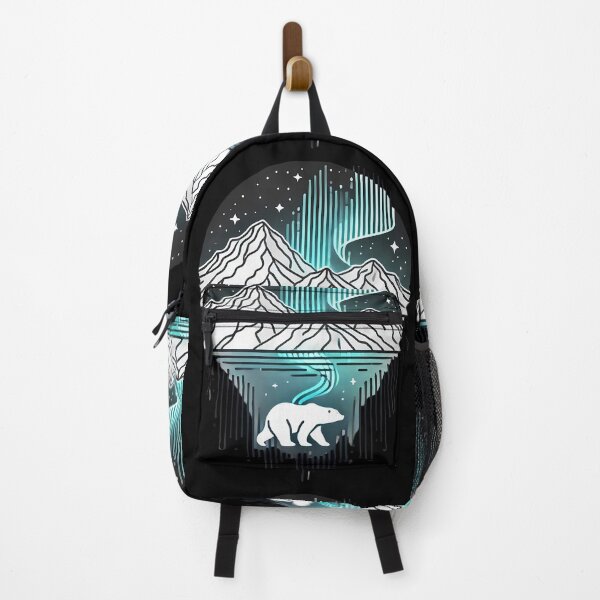 Item preview, Arctic Wilderness – Polar Bear & Northern Lights Minimalist Art designed and sold by ZingZone.