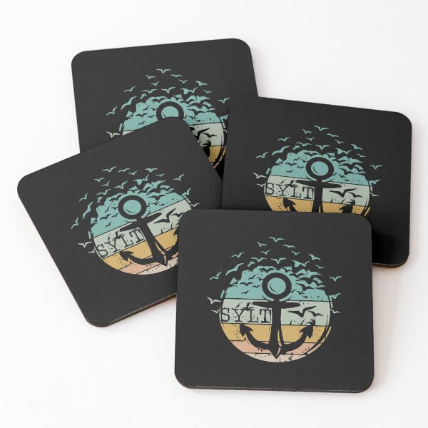 Item preview, Baltic Sea Sylt with anchor - retro design and bird flight designed and sold by AndreMi.