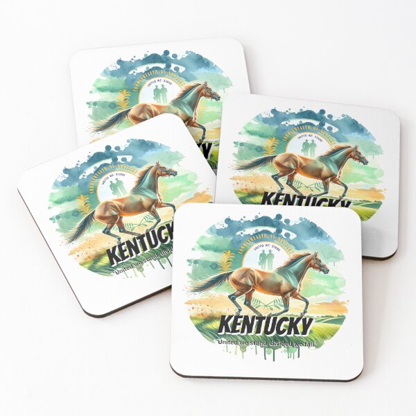 Item preview, Kentucky — Thoroughbred Horse | State Animal Watercolor Art designed and sold by MTeesGA.