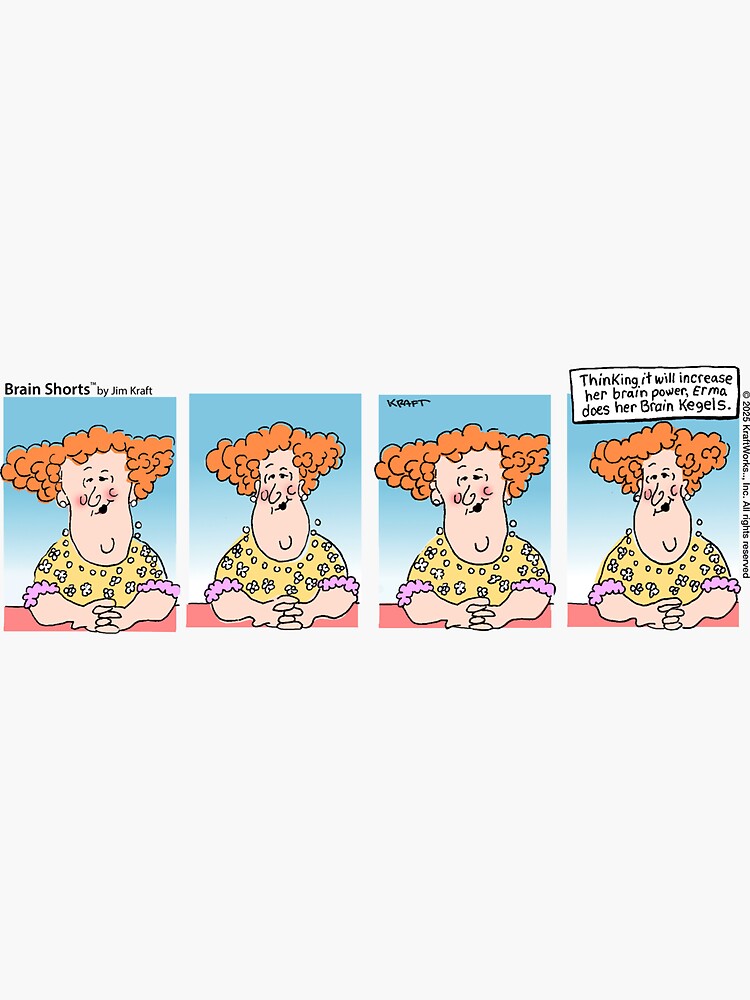 Thumbnail 3 of 3, Sticker, Brain Kegels Physical Therapy designed and sold by jimkraft777.
