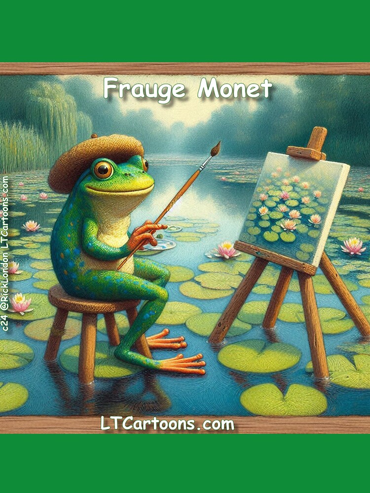 Thumbnail 7 of 7, Classic T-Shirt, Frauge Monet And Lily Pad Art designed and sold by ltcartoons.