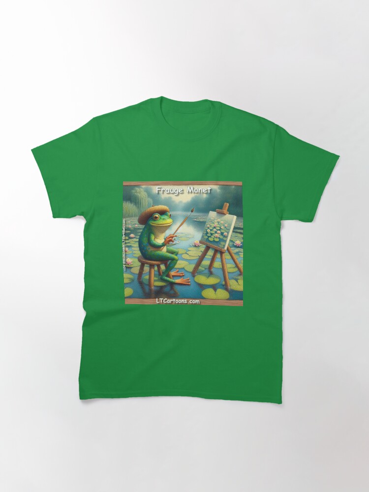 Thumbnail 3 of 7, Classic T-Shirt, Frauge Monet And Lily Pad Art designed and sold by ltcartoons.