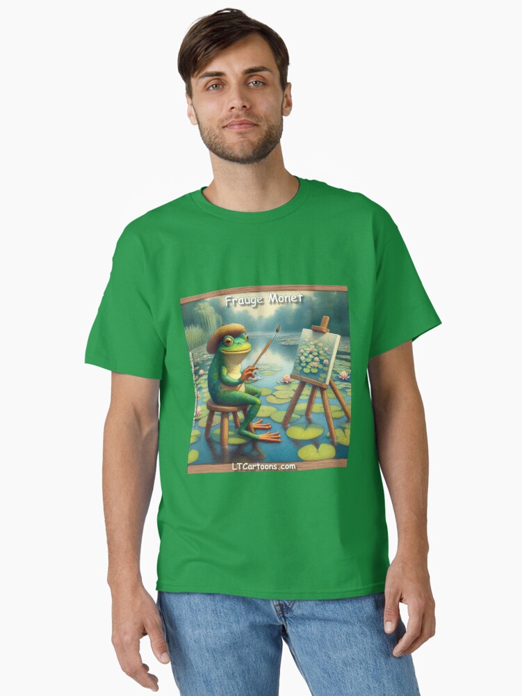 Thumbnail 2 of 7, Classic T-Shirt, Frauge Monet And Lily Pad Art designed and sold by ltcartoons.