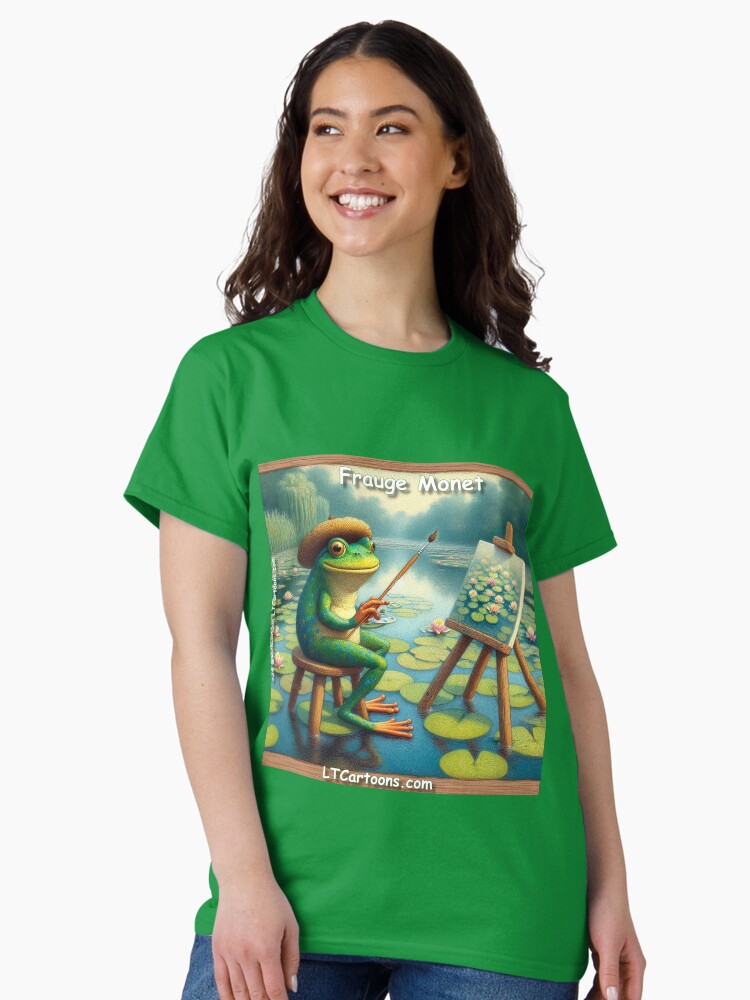 Thumbnail 1 of 7, Classic T-Shirt, Frauge Monet And Lily Pad Art designed and sold by ltcartoons.
