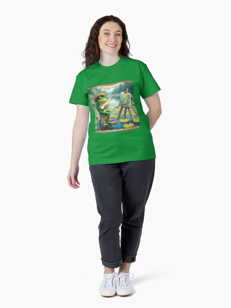 Thumbnail 4 of 7, Classic T-Shirt, Frauge Monet And Lily Pad Art designed and sold by ltcartoons.