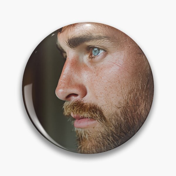 Item preview, Head Portrait - Blue Eyes Sexy Beard designed and sold by ChanningsPinups.