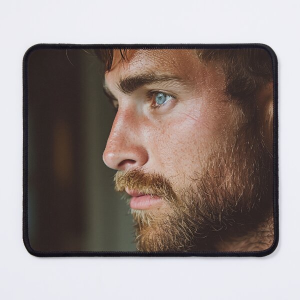 Item preview, Head Portrait - Blue Eyes Sexy Beard designed and sold by ChanningsPinups.