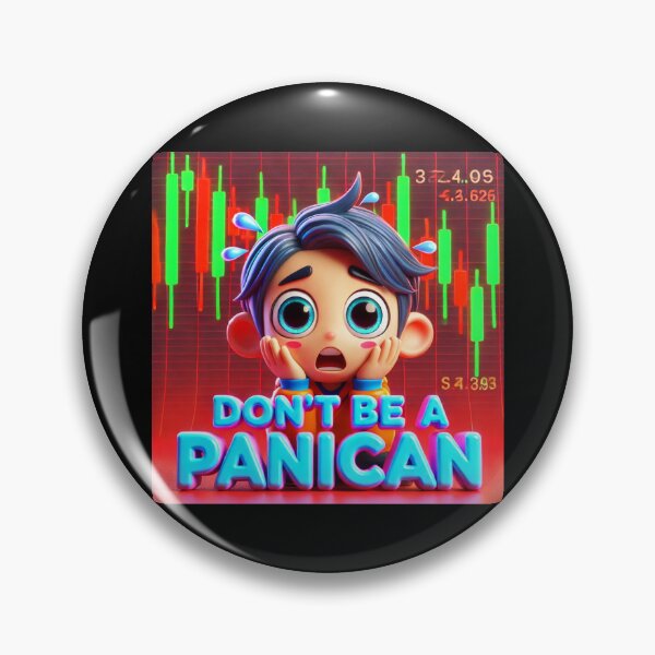 Item preview, "Don't Be a Panican - Market Trader Chibi Art" designed and sold by MySheetMusicArt.