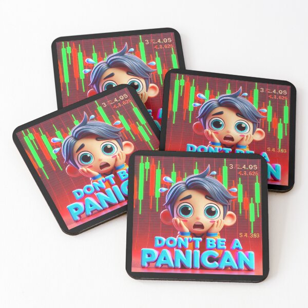 Item preview, "Don't Be a Panican - Market Trader Chibi Art" designed and sold by MySheetMusicArt.