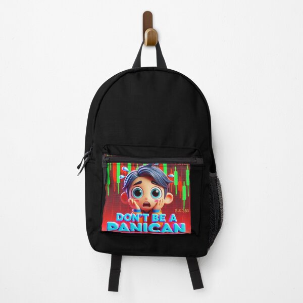 Item preview, "Don't Be a Panican - Market Trader Chibi Art" designed and sold by MySheetMusicArt.