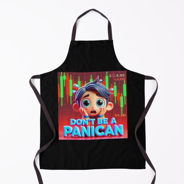 Item preview, "Don't Be a Panican - Market Trader Chibi Art" designed and sold by MySheetMusicArt.