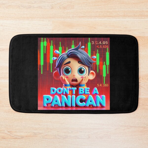 Item preview, "Don't Be a Panican - Market Trader Chibi Art" designed and sold by MySheetMusicArt.