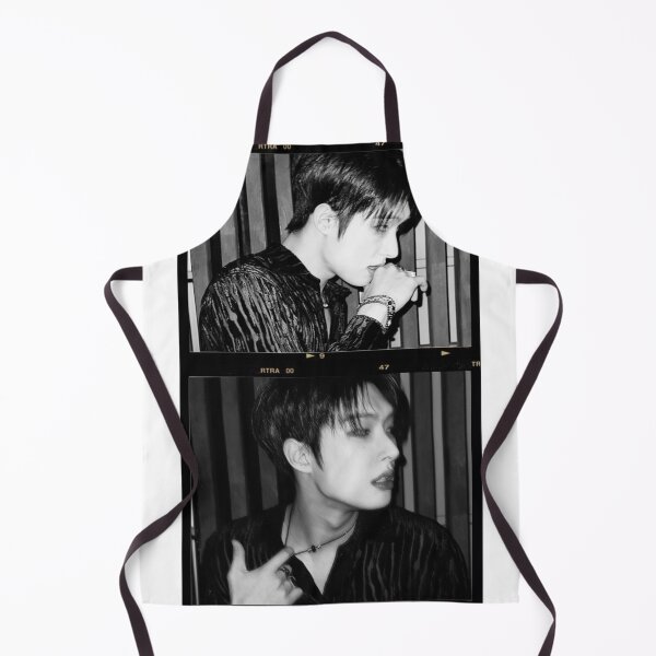 Item preview, KPOP ATEEZ Mingi Hot Film Photo Set Kpop Mingi Black and White designed and sold by StarBunnyDesign.