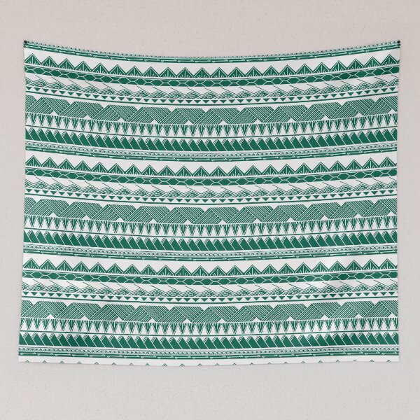 Item preview, White and Green Tribal Pattern designed and sold by Steeb757.