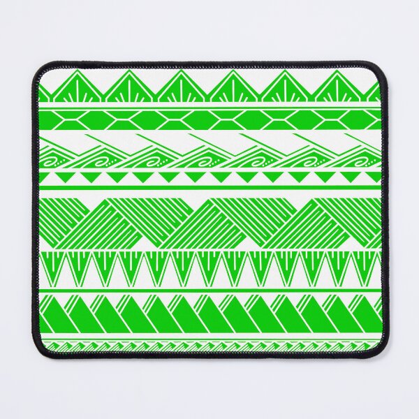 Item preview, White and Bright Green Tribal Pattern designed and sold by Steeb757.